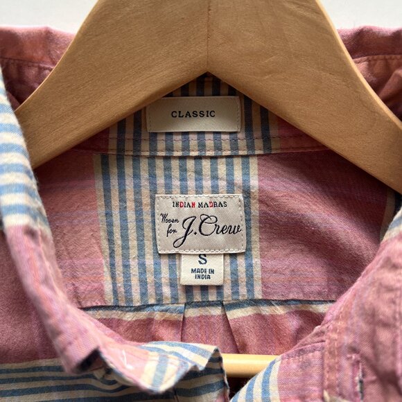 Short-Sleeve Indian Madras Popover - Picture 2 of 3